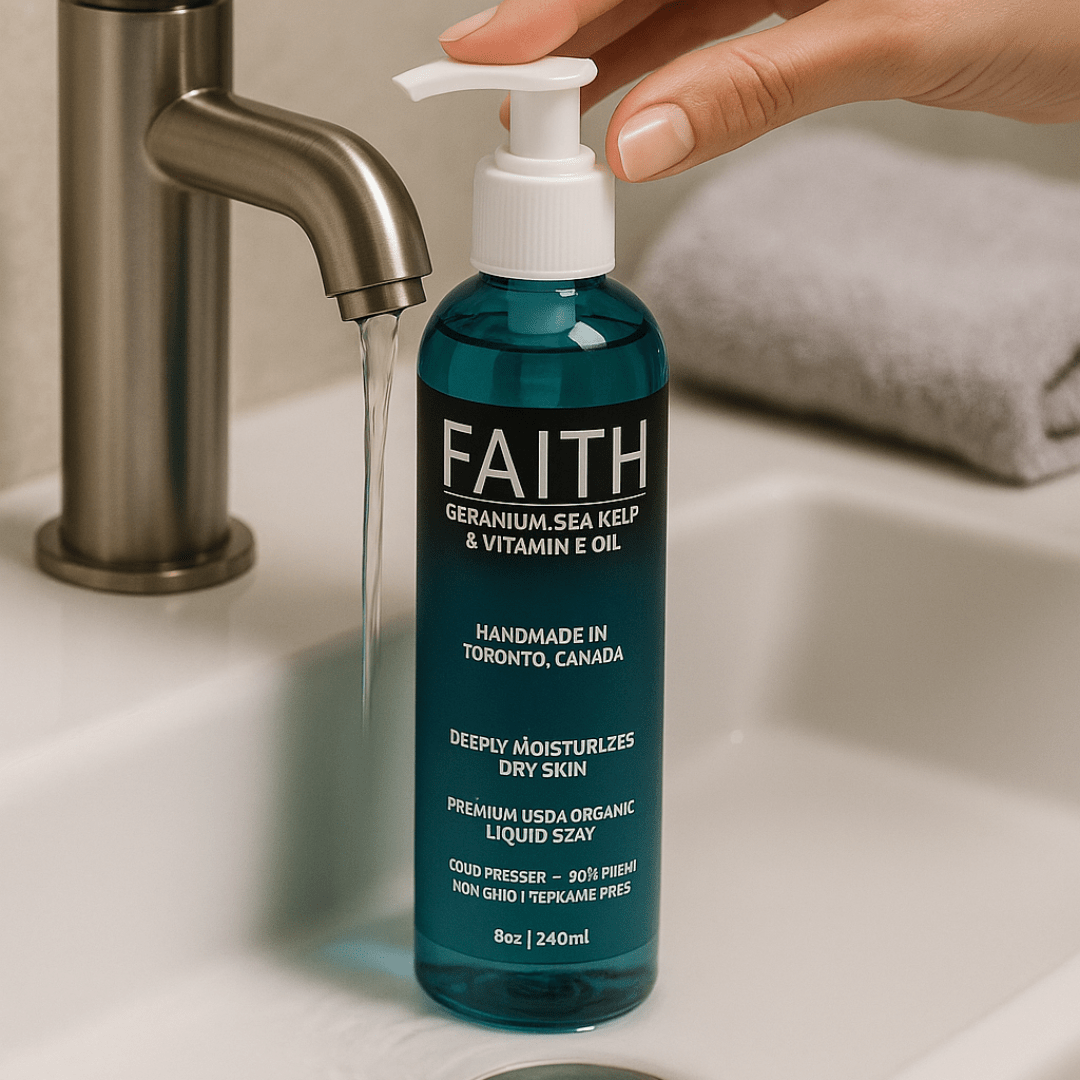 Geranium, Sea Kelp & Organic Vitamin E Body Wash (6 - Pack) - Faith Co.