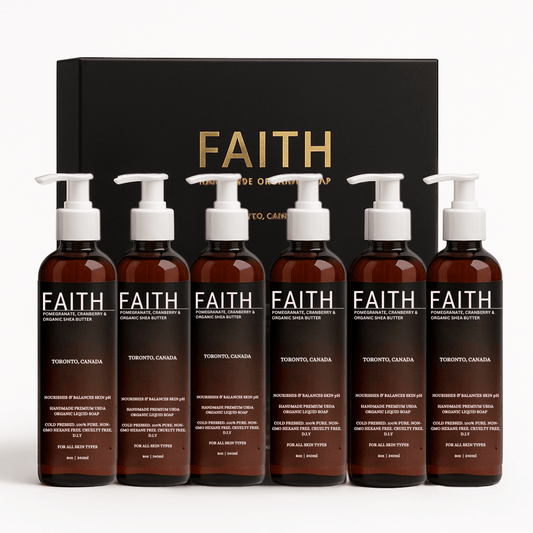 Pomegranate, Cranberry & Organic Shea Butter Body Wash (6 - Pack) - Faith Co.